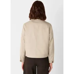 Whistles Taupe Mia Pocket Detail Jacket